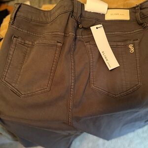 SLINK Jeans Brown Denim Pants